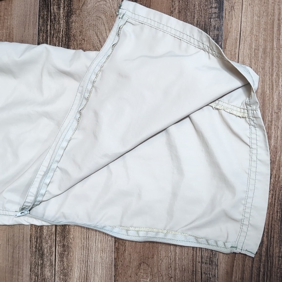 REI Hiking Cargo Pants Large x 32" Convertible Tan Belted Nylon UAP 50+ - Picture 8 of 11